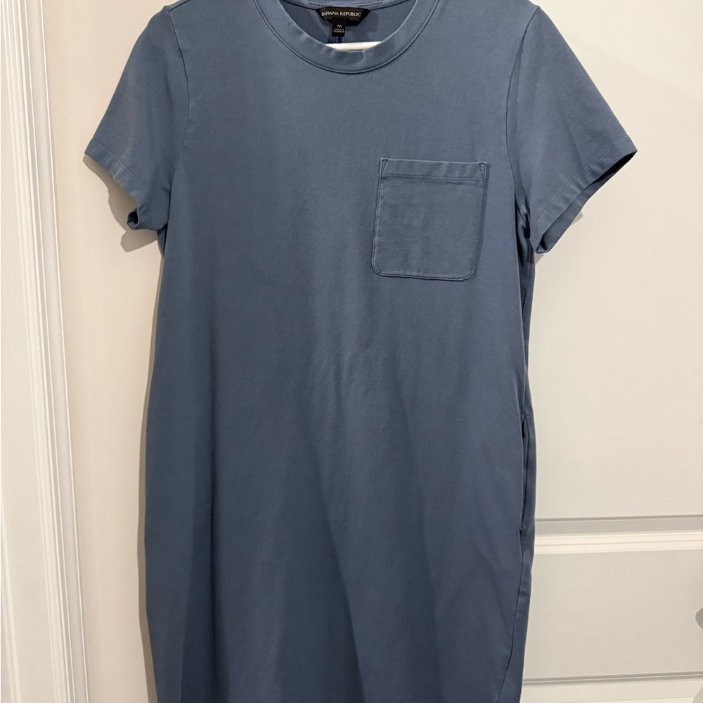 Banana Republic Slate Blue Pocket Dress